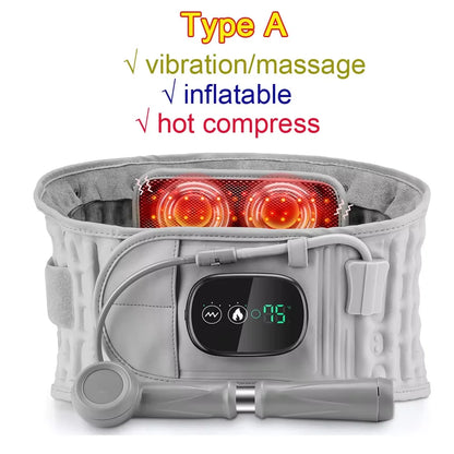 Heating Waist Massager Belts Vibration Inflatable Heated Pads Back Protector Waist Massage Relax Warmer