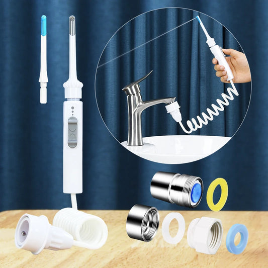 New Faucet Oral Irrigator Portable Teeth Cleaner Dental Water Flosser Pressure Adjustable Water Pick Jet Flossing No Charge Need
