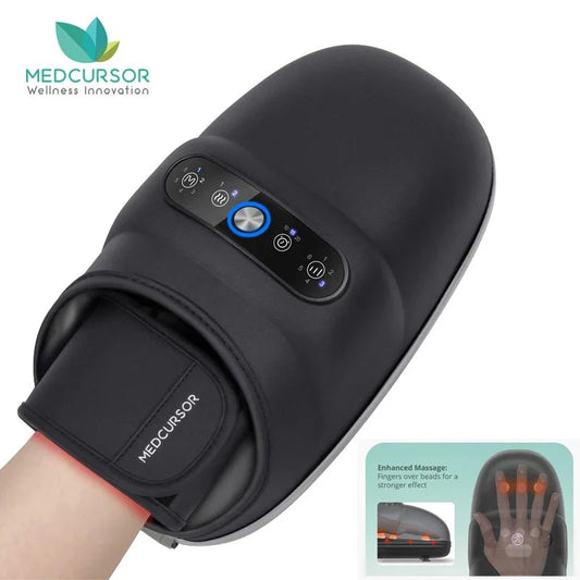 Wireless Electric Hand Massager •Air Compression •Hot Compress Palm